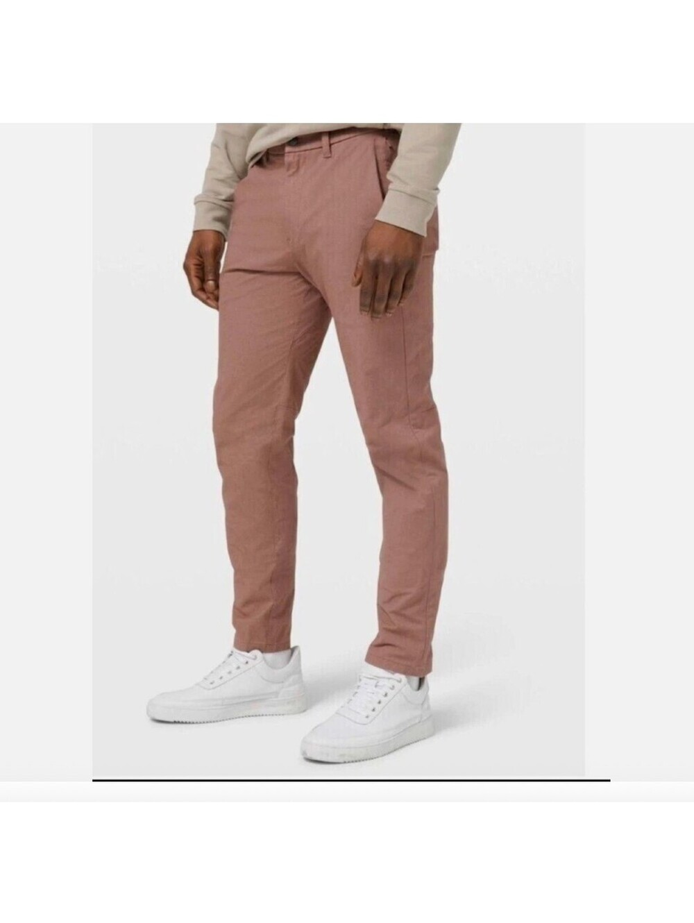 Lululemon Commission Pant (slim fit) in a muted, earthy rose/clay color size 32